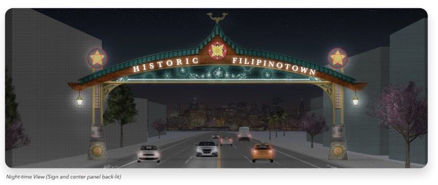 Filipinotown Gate - night view